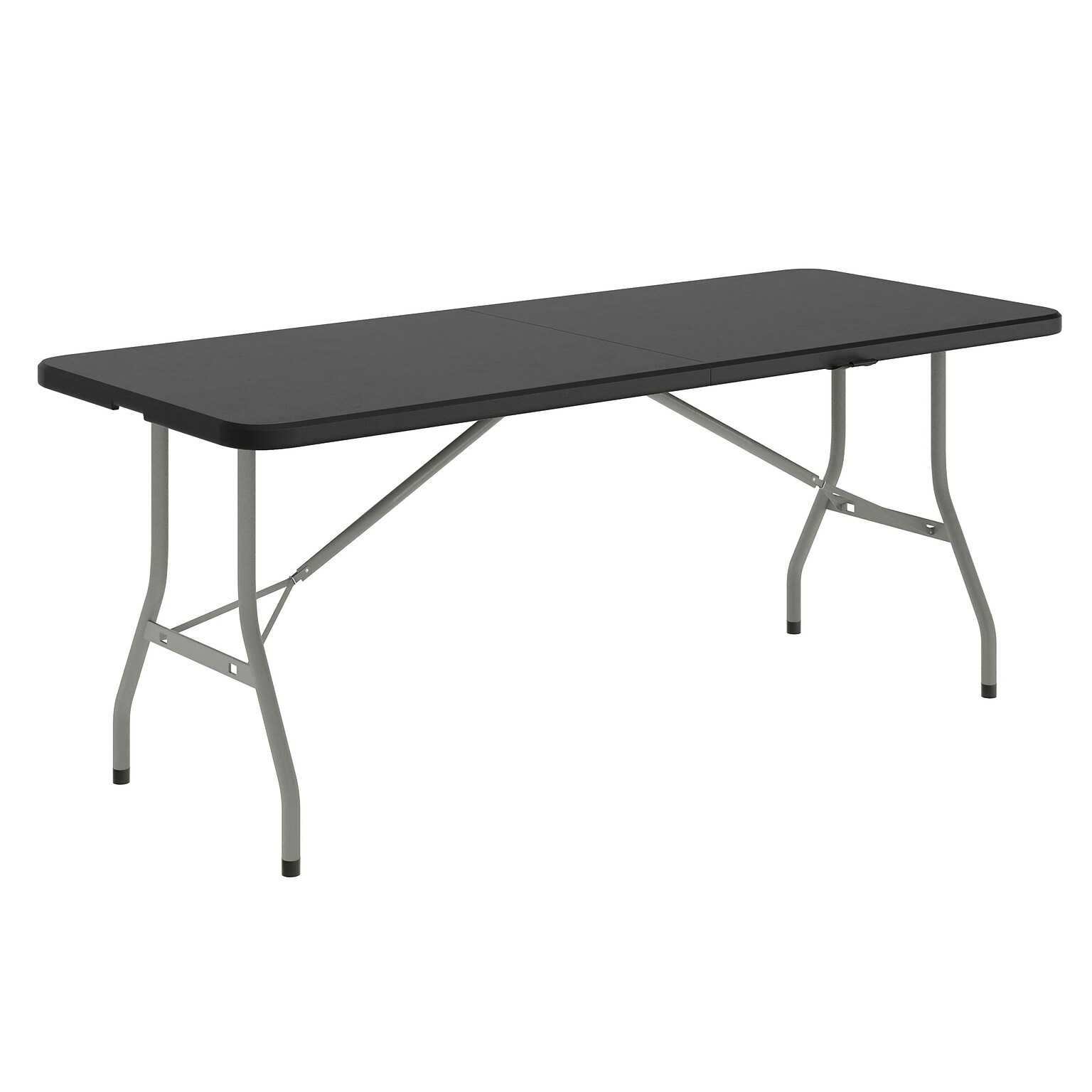 Flash Furniture Kathryn 6 Plastic Folding Table, Granite Black  (RB3072FHBK)