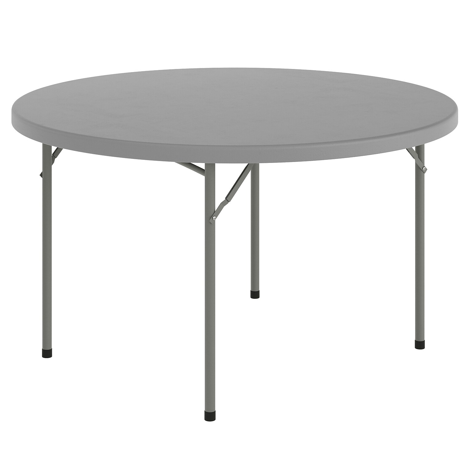 Flash Furniture Kathryn 4 Plastic Round Folding Table, Granite Dark Gray (RB48RGY)
