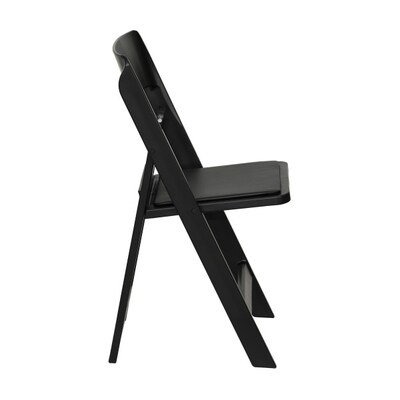 Flash Furniture Hercules Tucker Resin Banquet Folding Chair, Black, 2/Pack (2LEL1MBK)