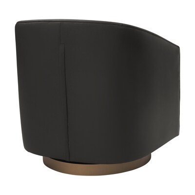Flash Furniture Dean LeatherSoft Swivel Club Chair, Black (BSAC22064BLKPU)