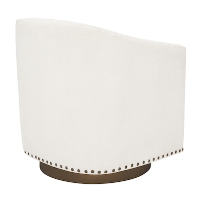 Flash Furniture Myles Fabric Swivel Club Chair, Cream Boucle (BSAC22061CRMBCL)