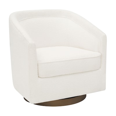 Flash Furniture Dean Fabric Swivel Club Chair, Cream Boucle (BSAC22064CRMBCL)