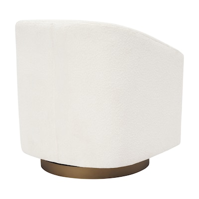 Flash Furniture Dean Fabric Swivel Club Chair, Cream Boucle (BSAC22064CRMBCL)