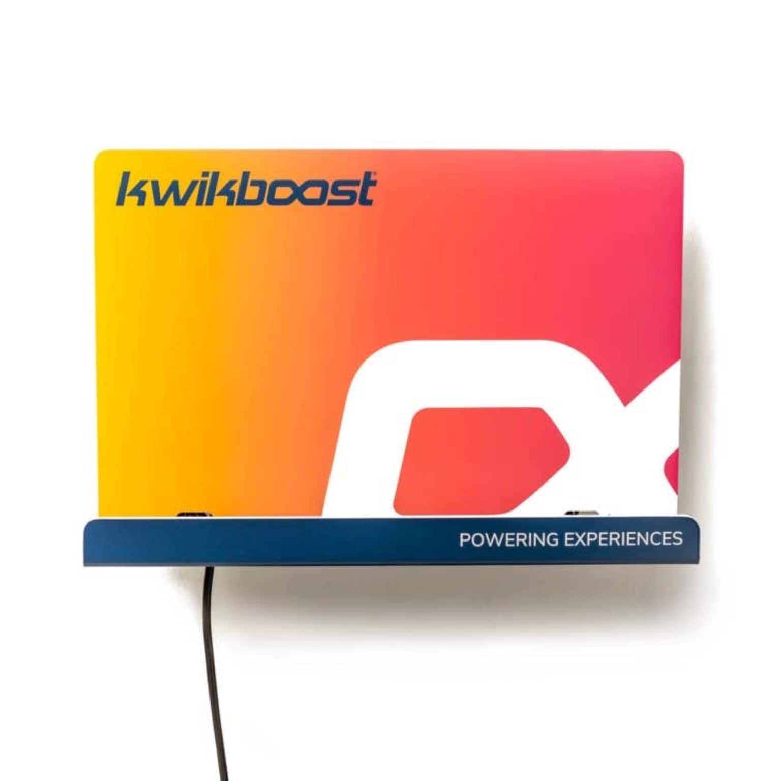 KwikBoost Deluxe Courtesy Wall Mounted Charging Station, Silver (KB99035)