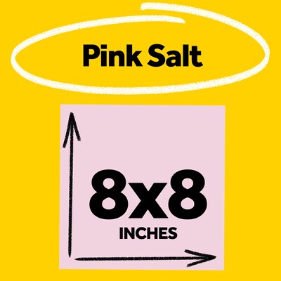 Post-it Super Sticky Big Notes, 8 x 8, Pink Salt, 30 Sheet/Pad (BN-8PNK)