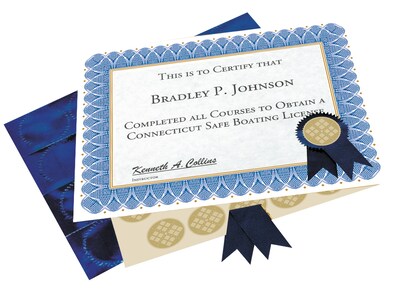 Geographics General Certificate Set, Blue/White, 25/KIT (47404)