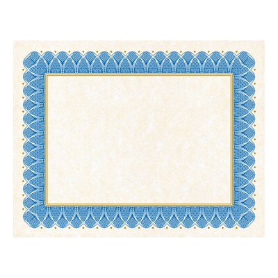 Geographics General Certificate Set, Blue/White, 25/KIT (47404)