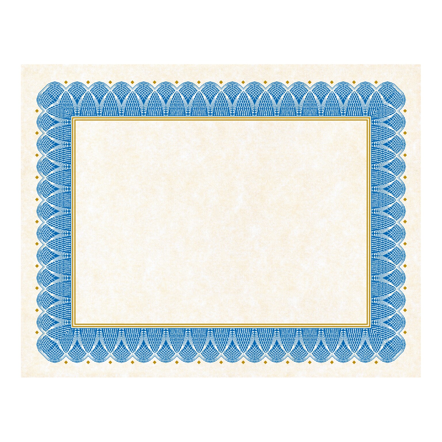 Geographics General Certificate Set, Blue/White, 25/KIT (47404)