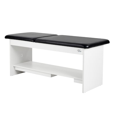 Viva Comfort Alto Drop Section Electric Height Adjustable Exam Table with Shelf, 400 lbs Capacity, Black (996-14-BLK-MK)