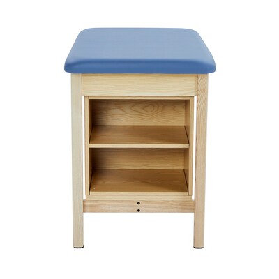 Viva Comfort Axis Physical Therapy Taping Table with End Shelf, 380 lbs. Capacity, Blue (ADIME923-01-BLU-ES)