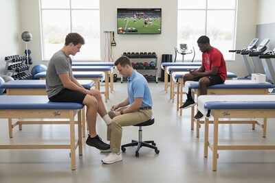 Viva Comfort Axis Physical Therapy Taping Table, 380 lbs. Capacity, Blue (ADIME923-01-BLU)