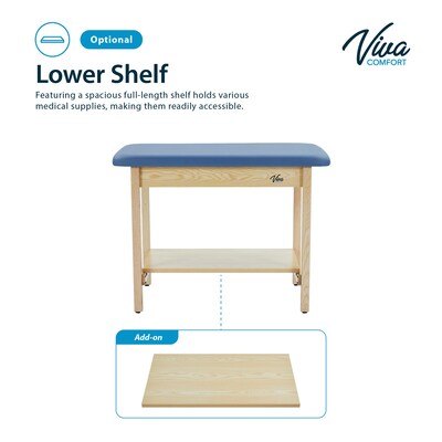 Viva Comfort Axis Physical Therapy Taping Table, 380 lbs. Capacity, Blue (ADIME923-01-BLU)