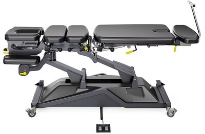 Viva Comfort SpineAxis Electric Height Adjustable Chiropractic Treatment Table, 600 lbs. Capacity, Black (ADI903-40)