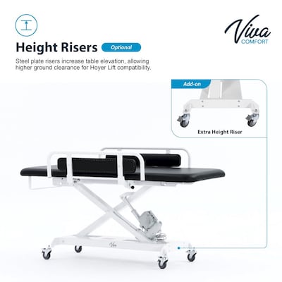 Viva Comfort XRO Exam Table Height Riser Kit Accessory, White (ADI903-19-EH)