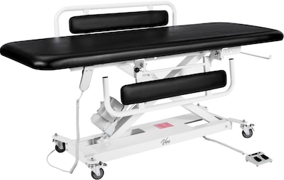 Viva Comfort XRO Electric Height Adjustable Exam Table with Safety Rails, 550 lbs. Capacity, Black (903-19-GR-BLK-MK)