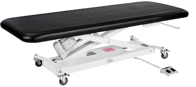 Viva Comfort XRO Electric Height Adjustable Exam Table with Safety Rails, 550 lbs. Capacity, Black (903-19-GR-BLK-MK)