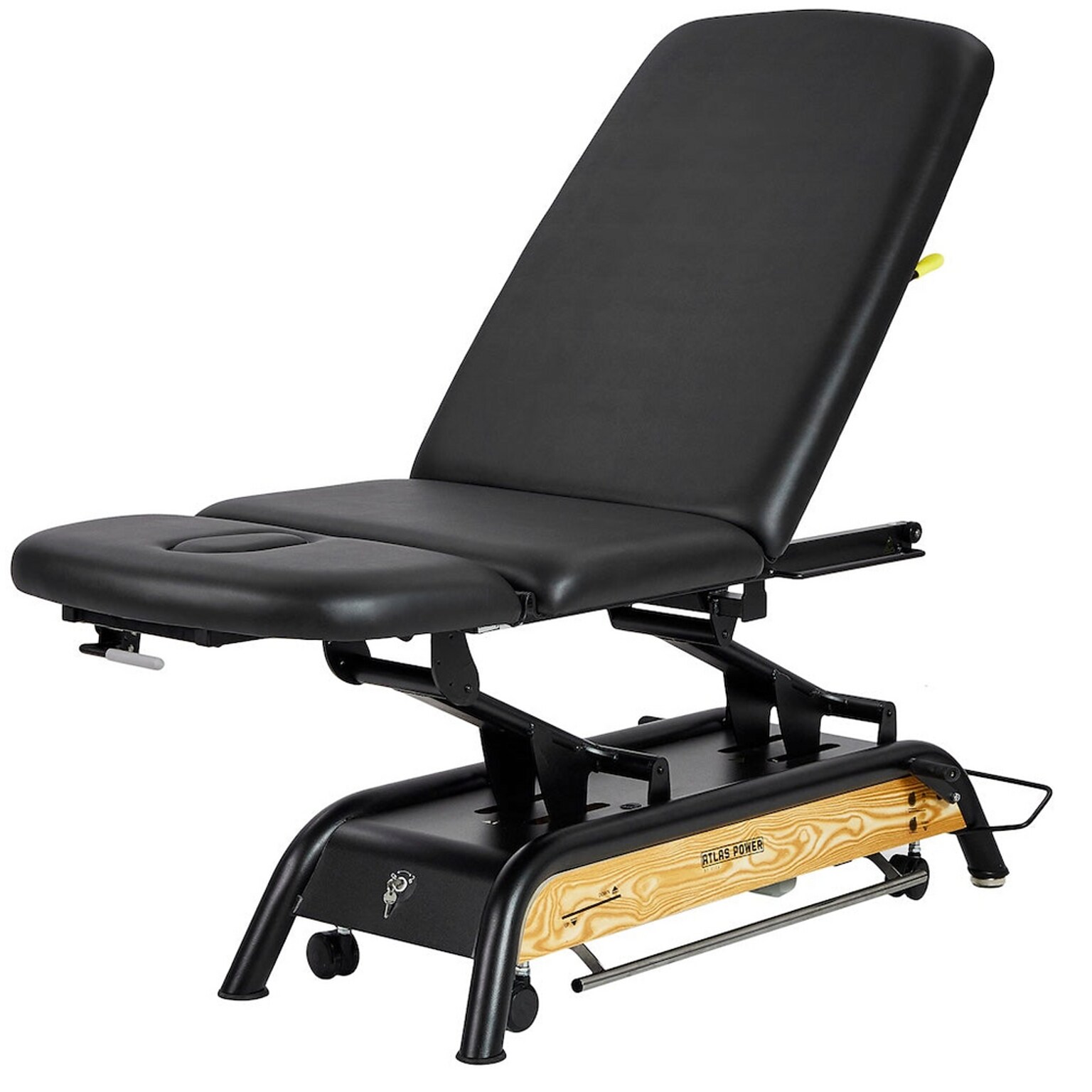 Viva Comfort Atlas Electric Height Adjustable Treatment Table with Safety Rail, 441 lb. Capacity, Black (903-30-30GR-MK)