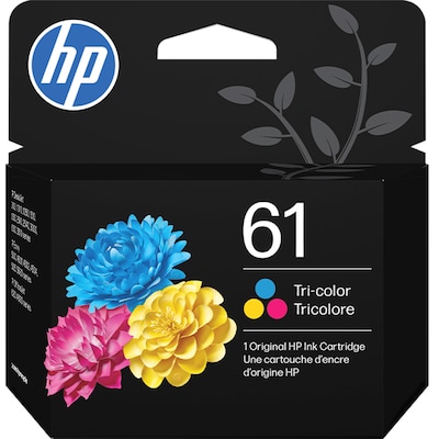 HP 61 Tri-Color Standard Yield Ink Cartridge, Prints Up to 200 Pages (C0PA5AN)