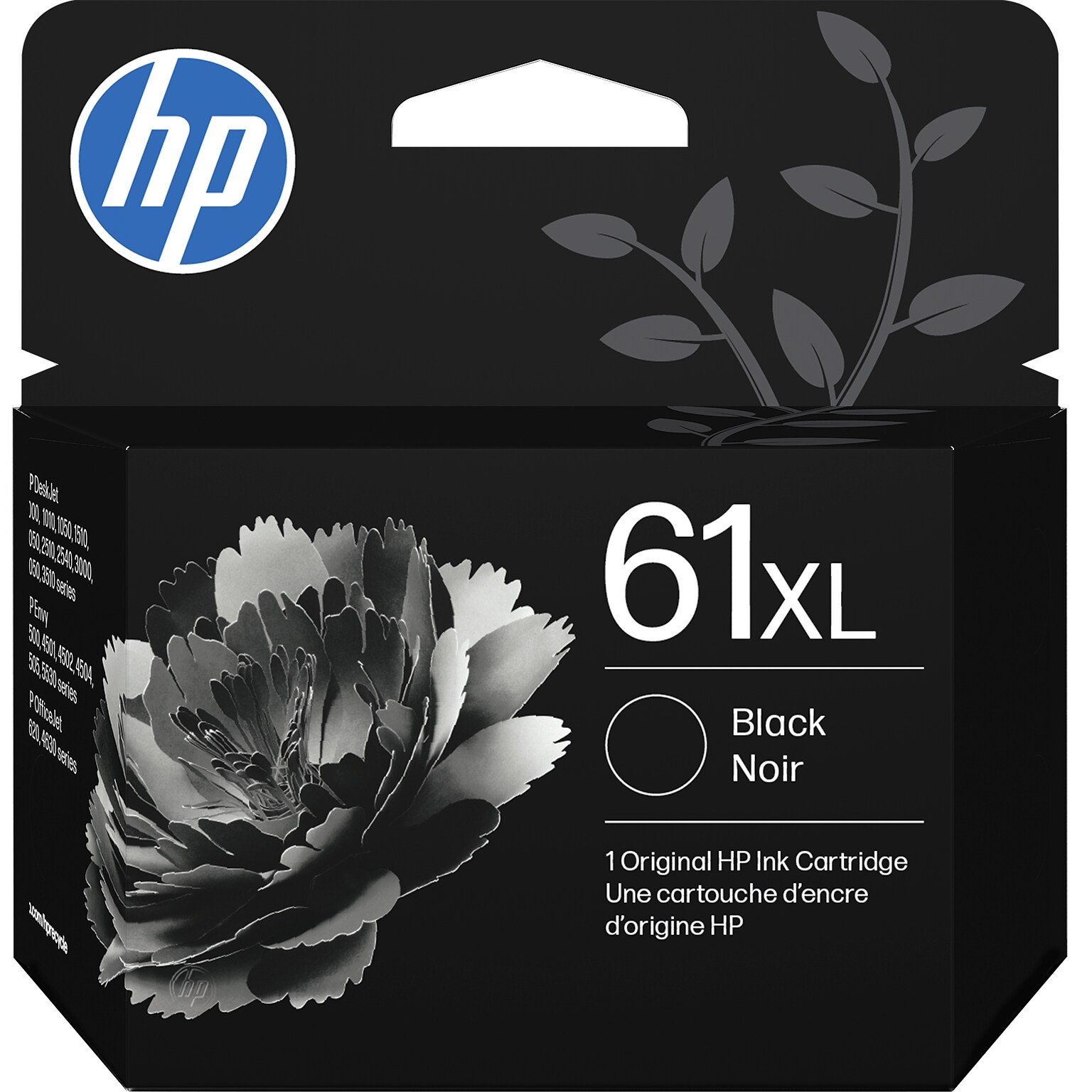 HP 61XL Black High-Yield Ink Cartridge, Prints Up to 360 pages (C0PA4AN)