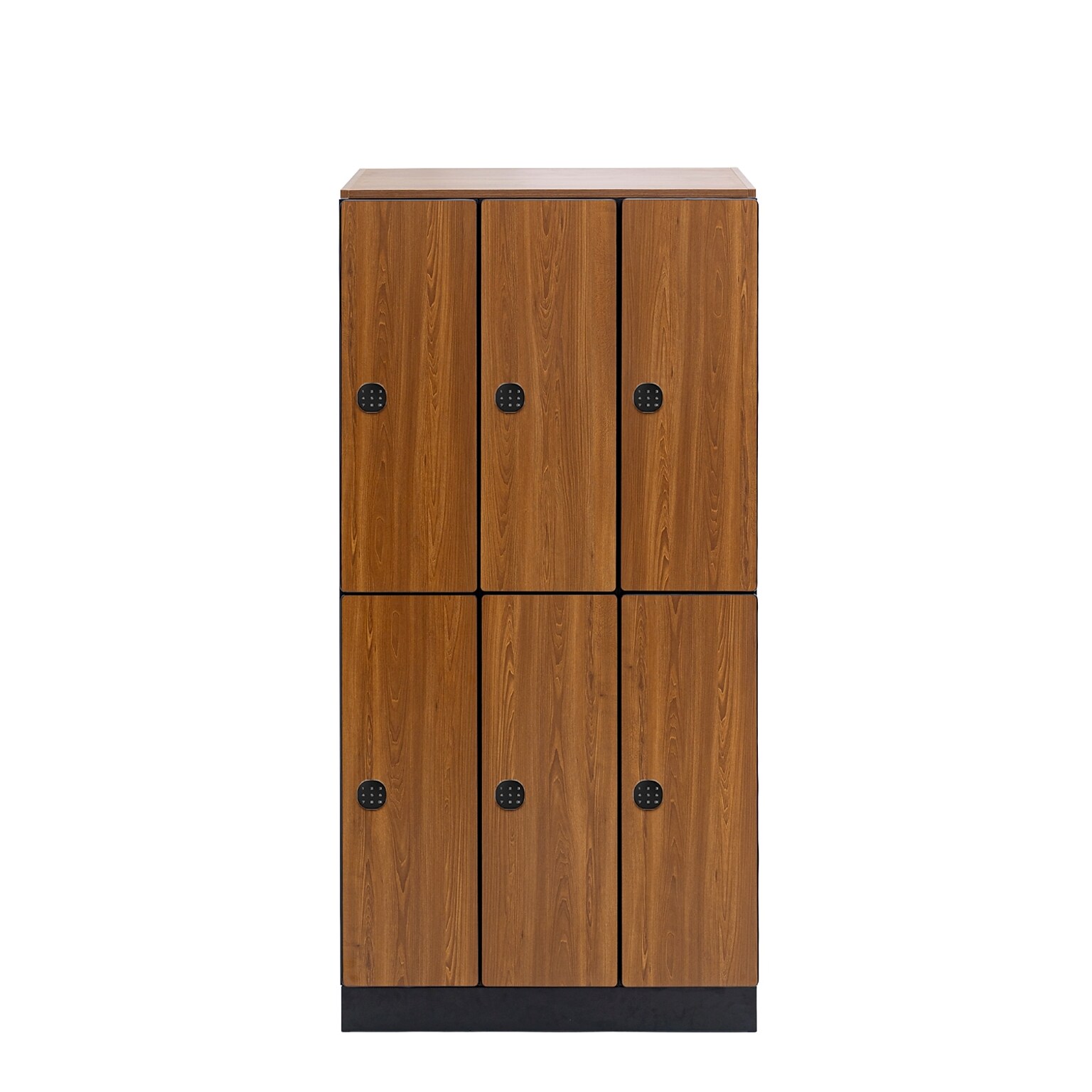 Alpine Industries 72 2-Tier 3-Column Storage Locker, Oak (TPL-O-3-SPO-WTTR)