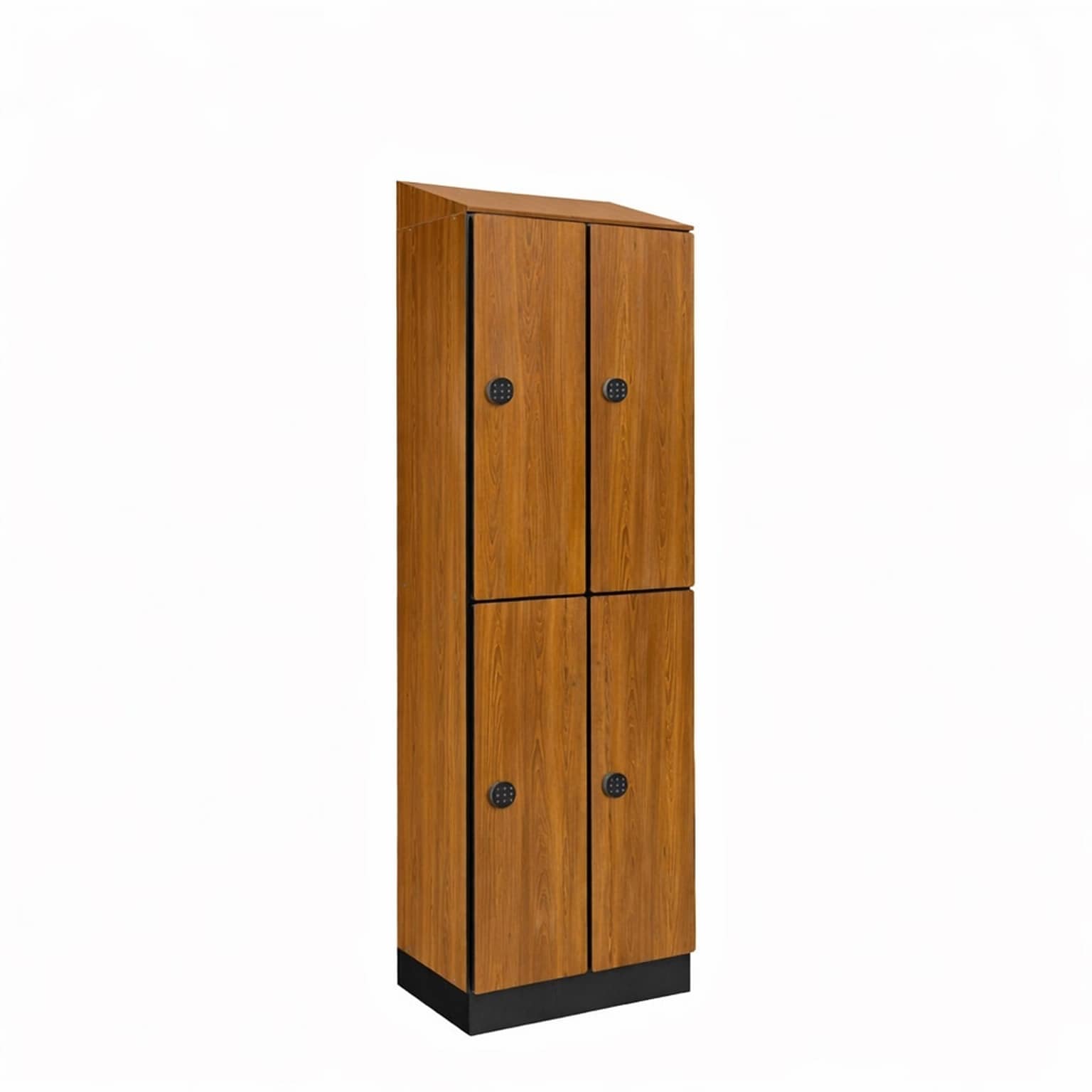 Alpine Industries 72 2-Tier 2-Column Storage Locker, Oak (TPL-O-2-SPO-WTD)