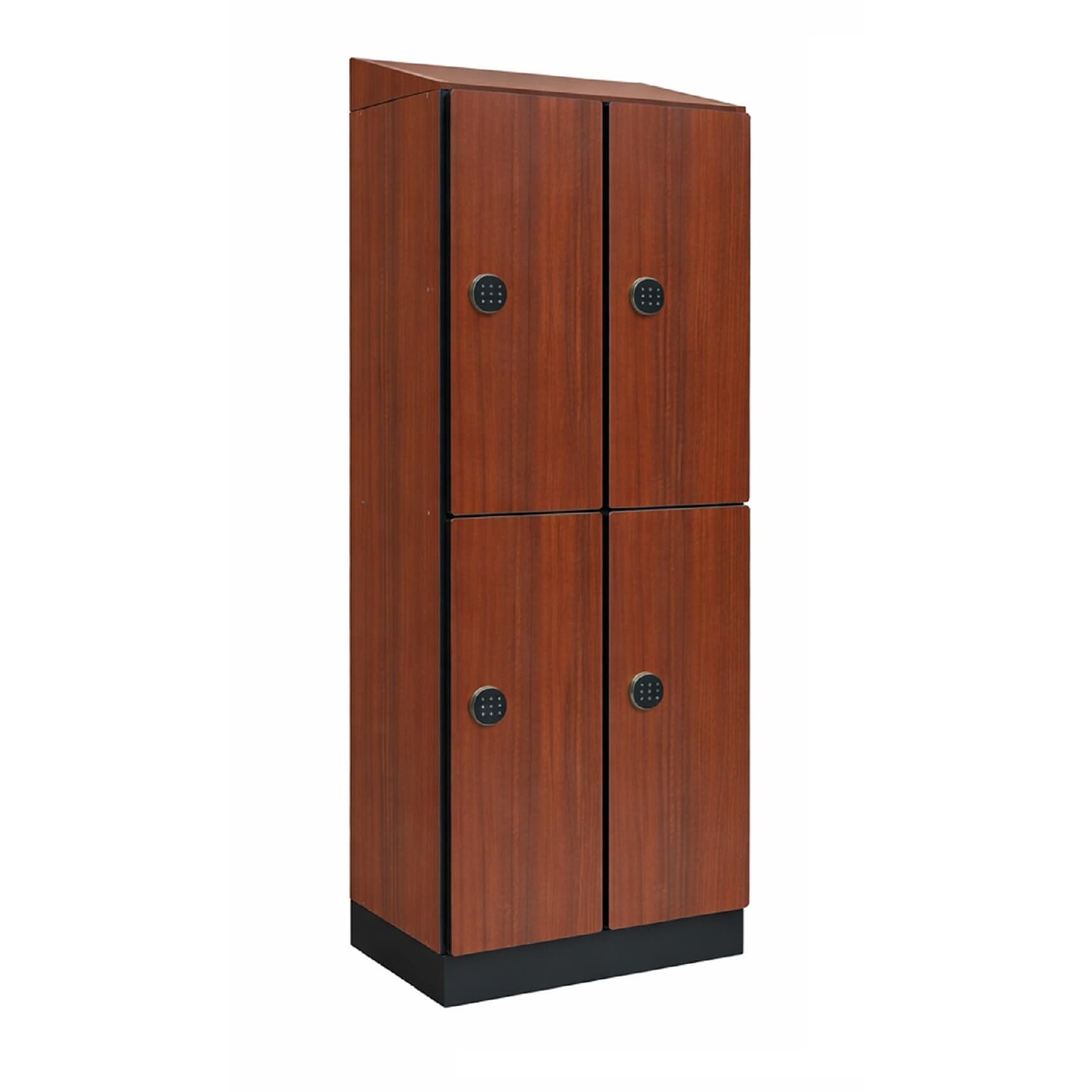 Alpine Industries 72 2-Tier 2-Column Storage Locker, Walnut (TPL-W-2-SPW-WTD)