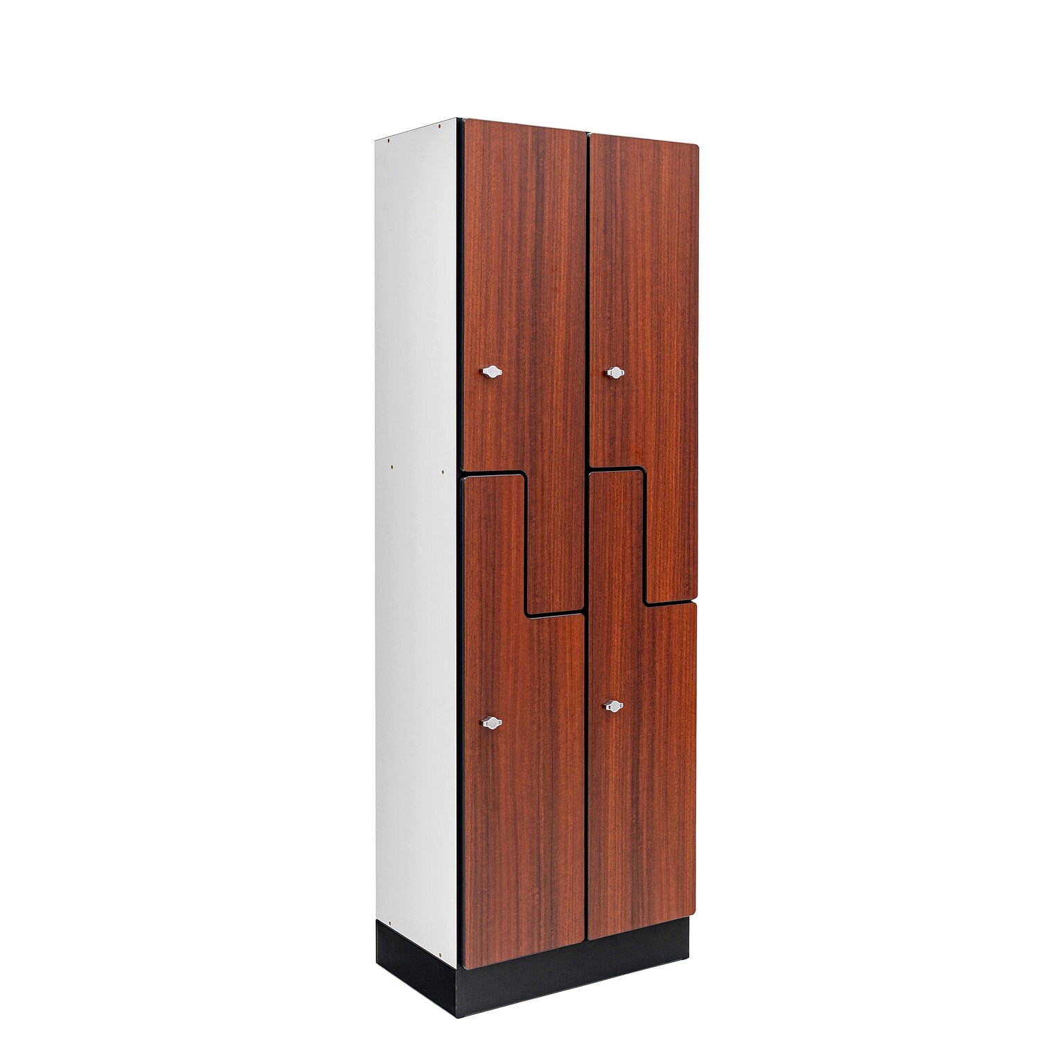 Alpine Industries 72 2-Tier 2-Column Storage Locker, Walnut 701-Z-W-2-MK)