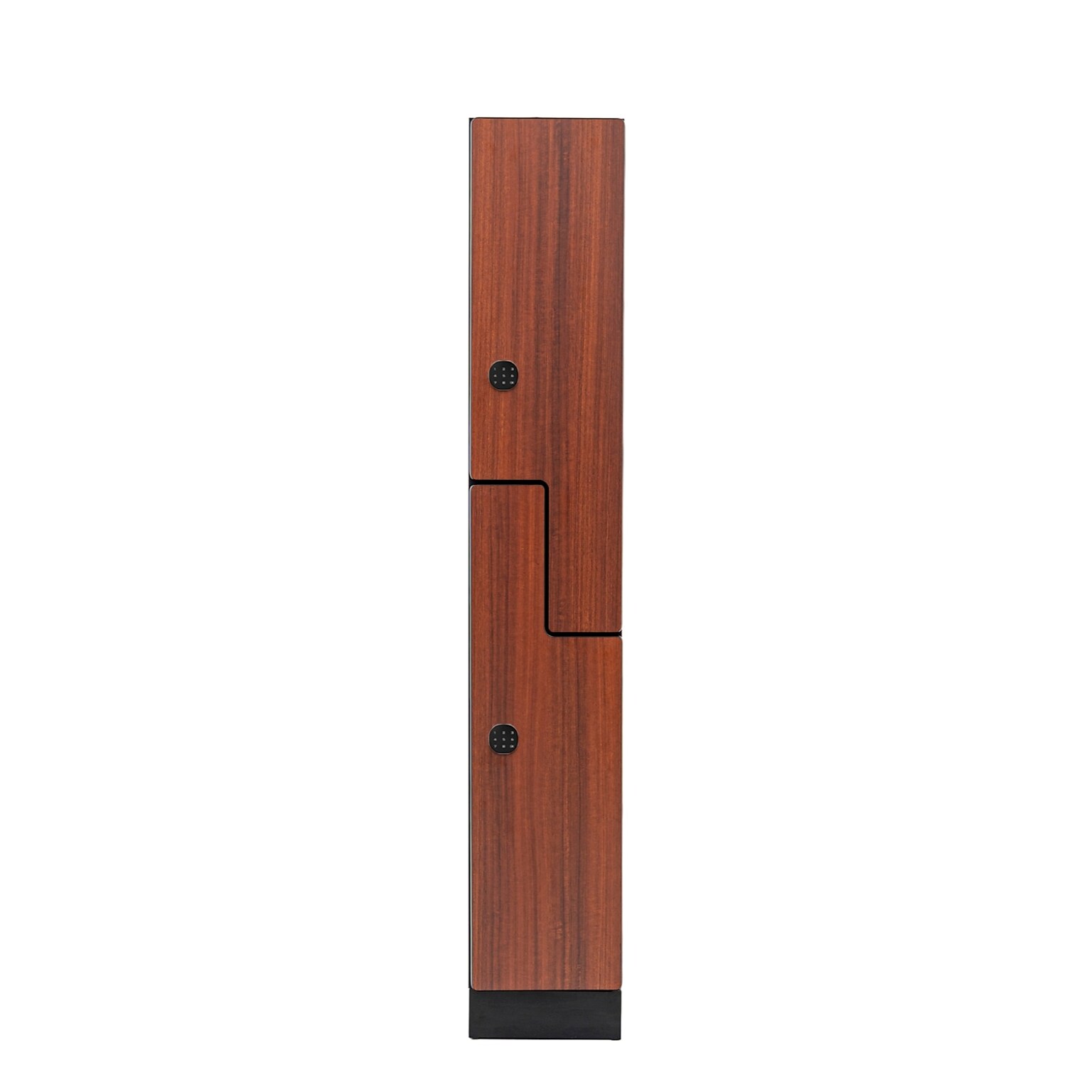 Alpine Industries 72 2-Tier 1-Column Storage Locker, Walnut (701-Z-W-1-TPL-MK)
