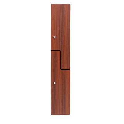 Alpine Industries 72" 2-Tier 1-Column Storage Locker, Walnut (701-Z-W-1-SPW- WTS)