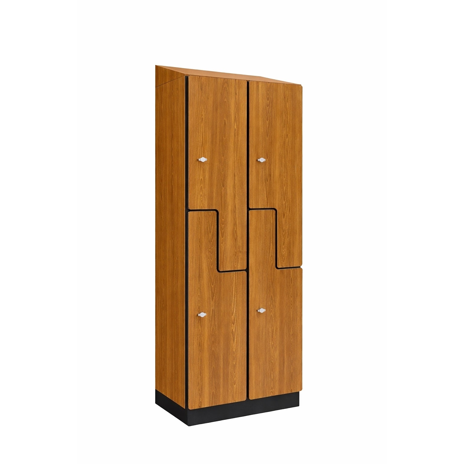 Alpine Industries 72 2-Tier 2-Column Storage Locker, Oak (701-Z-O-2-SPO-WTD)
