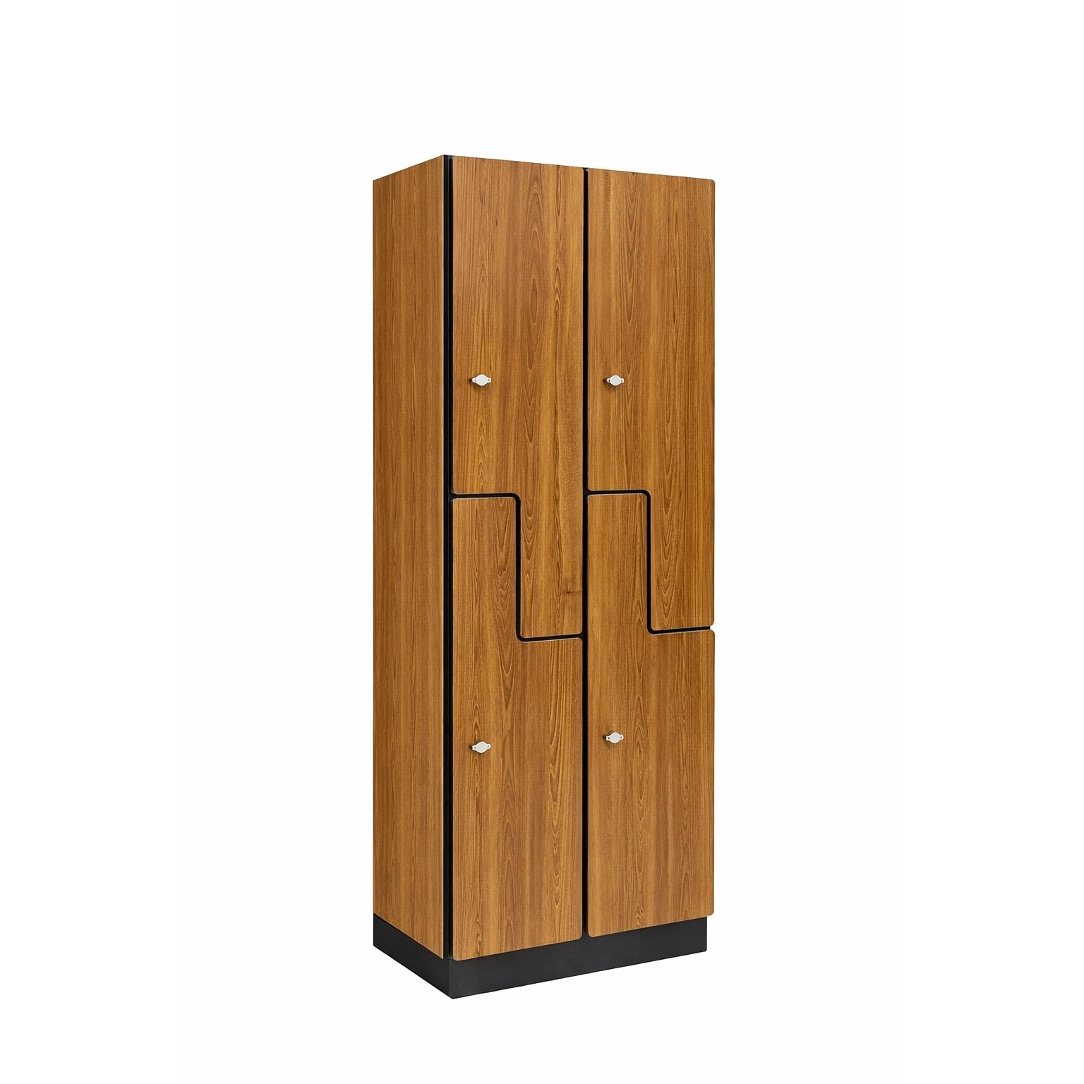 Alpine Industries 72 2-Tier 2-Column Storage Locker, Oak (701-Z-O-2-SPO-MK)
