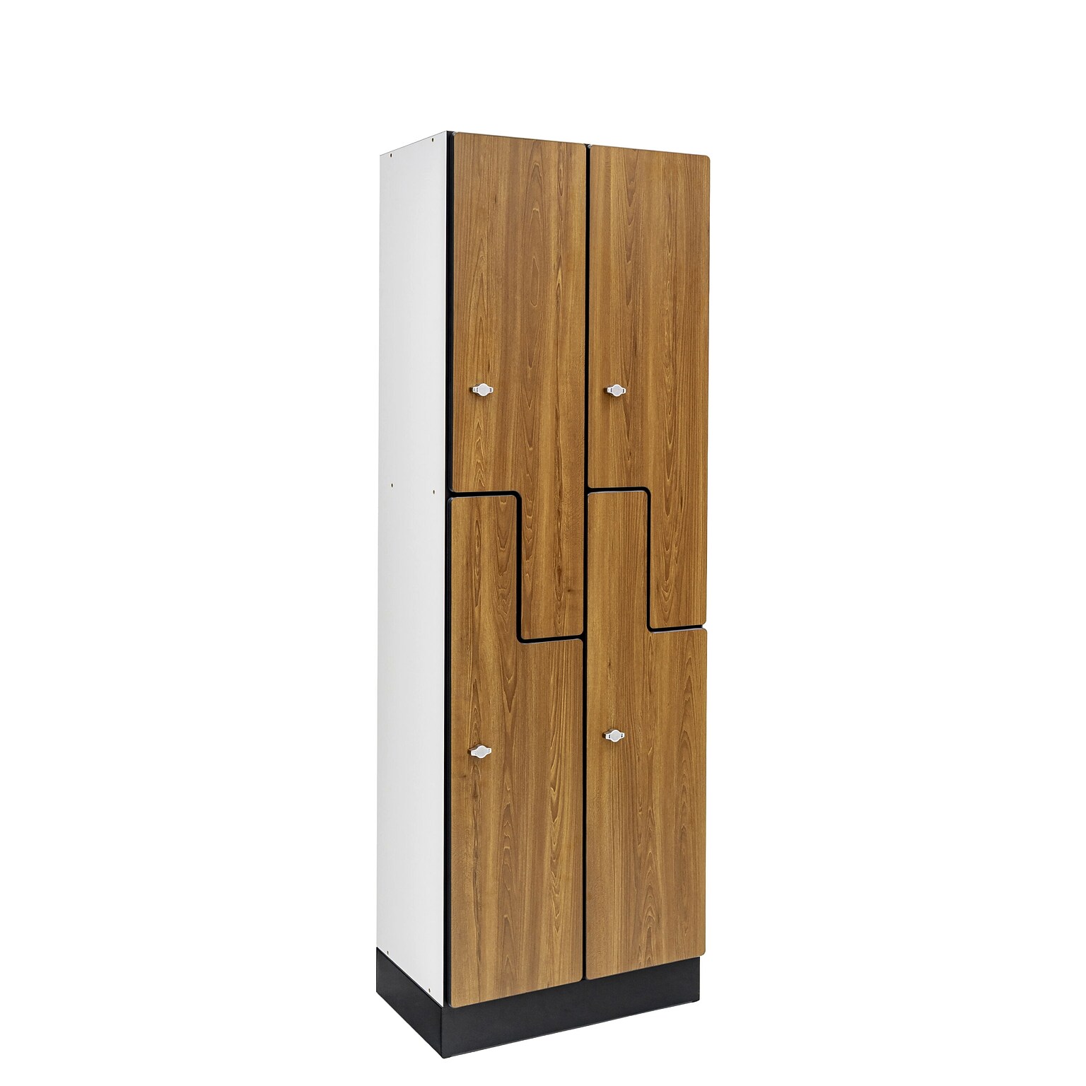 Alpine Industries 72 2-Tier 2-Column Storage Locker, Oak (701-Z-O-2-MK)