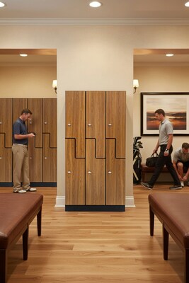 Alpine Industries 72 2-Tier 2-Column Storage Locker, Oak (701-Z-O-2-MK)