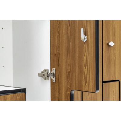 Alpine Industries 72" 2-Tier 2-Column Storage Locker, Oak (701-Z-O-2-MK)