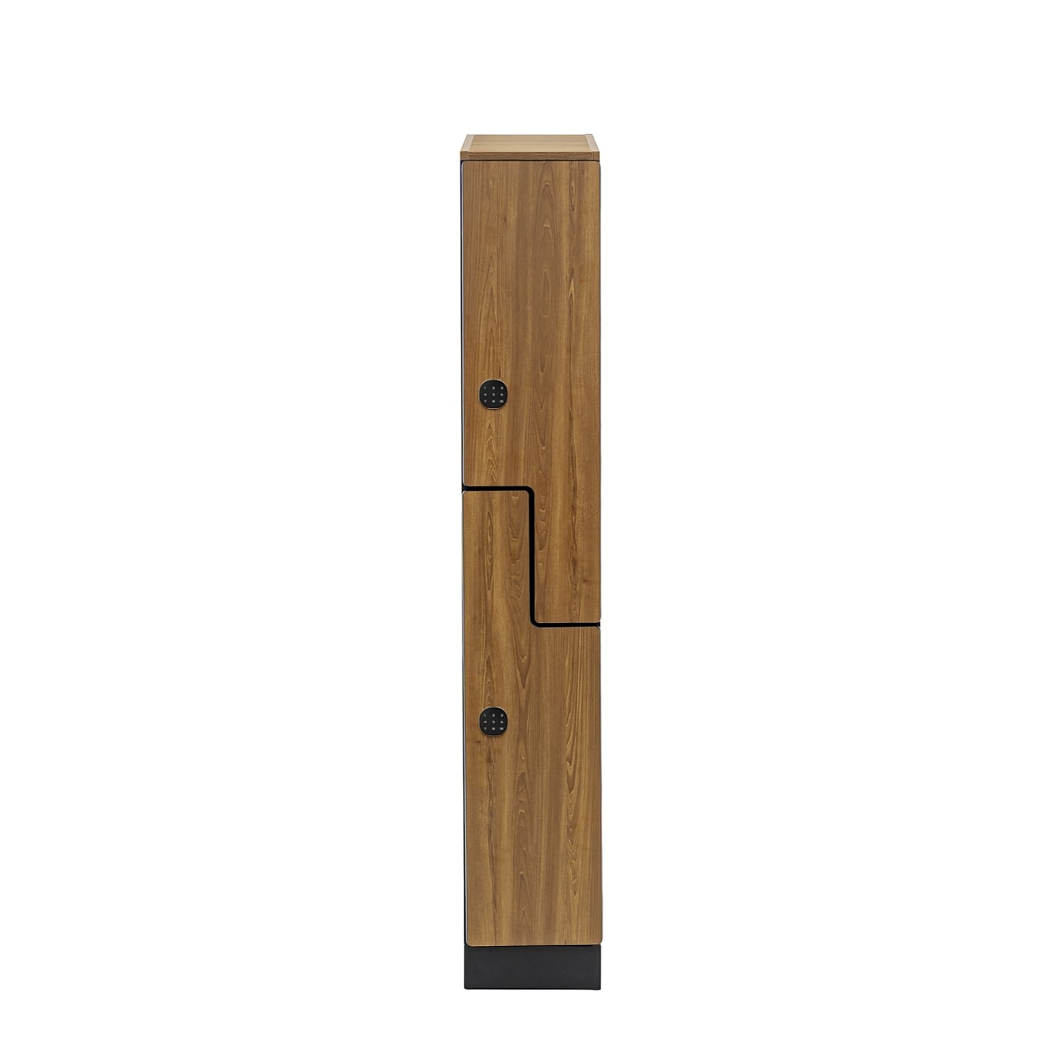 Alpine Industries 72 2-Tier 1-Column Storage Locker, Oak (701-Z-O-1-TPL-MK)