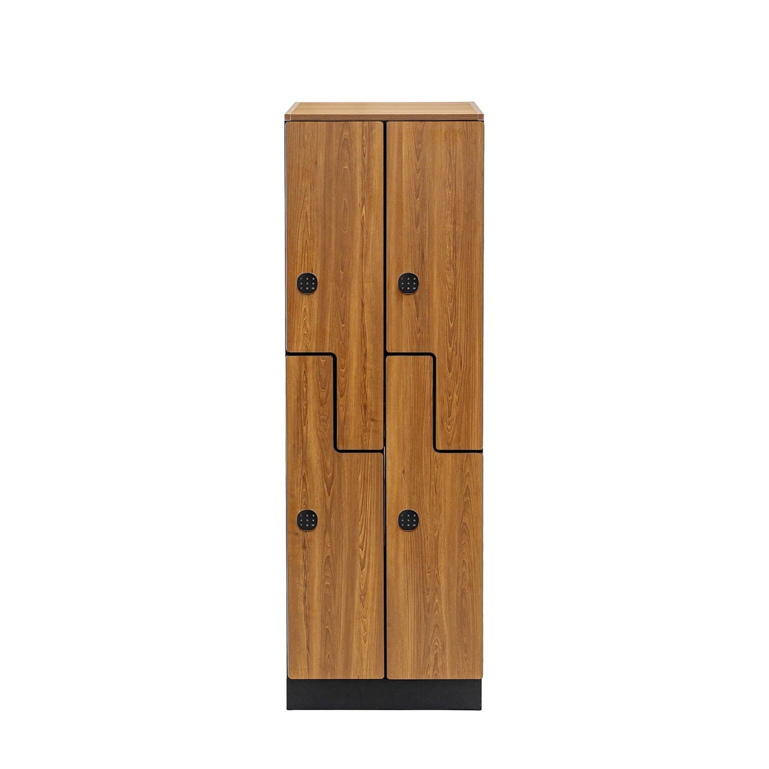 Alpine Industries 72 2-Tier 2-Column Storage Locker, Oak (701-Z-O-2-TPL-MK)
