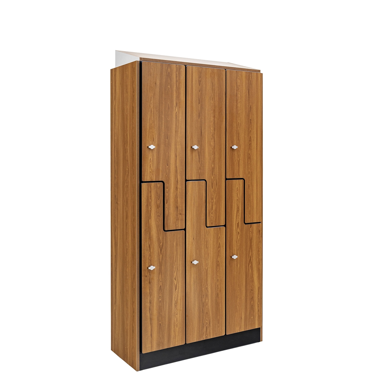 Alpine Industries 72 2-Tier 3-Column Storage Locker, Oak (701-Z-O-3-SPO-WTTR)