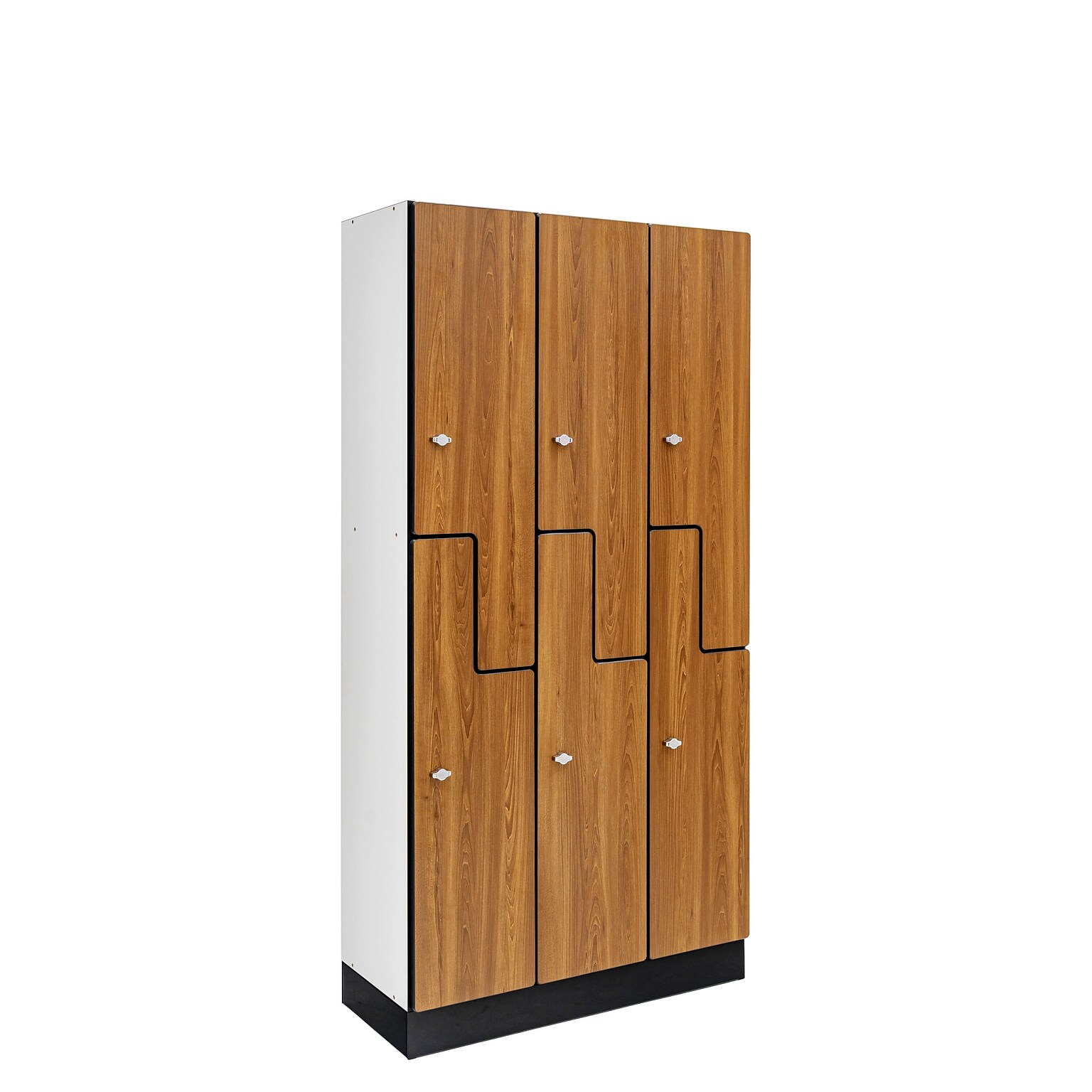 Alpine Industries 72 2-Tier 3-Column Storage Locker, Oak (701-Z-O-3-MK)