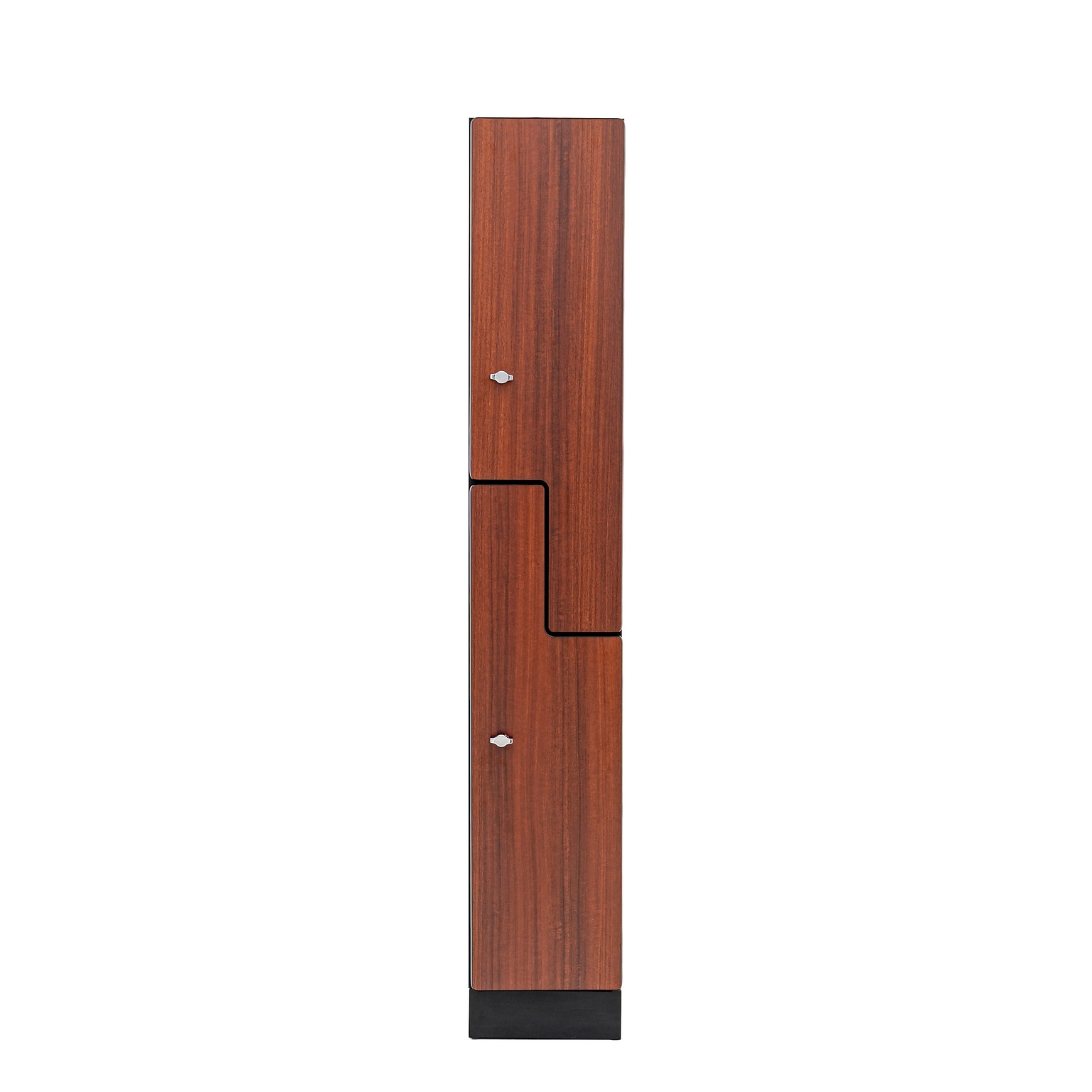 Alpine Industries 72 2-Tier 1-Column Storage Locker, Walnut (701-Z-W-1-SPW- MK)