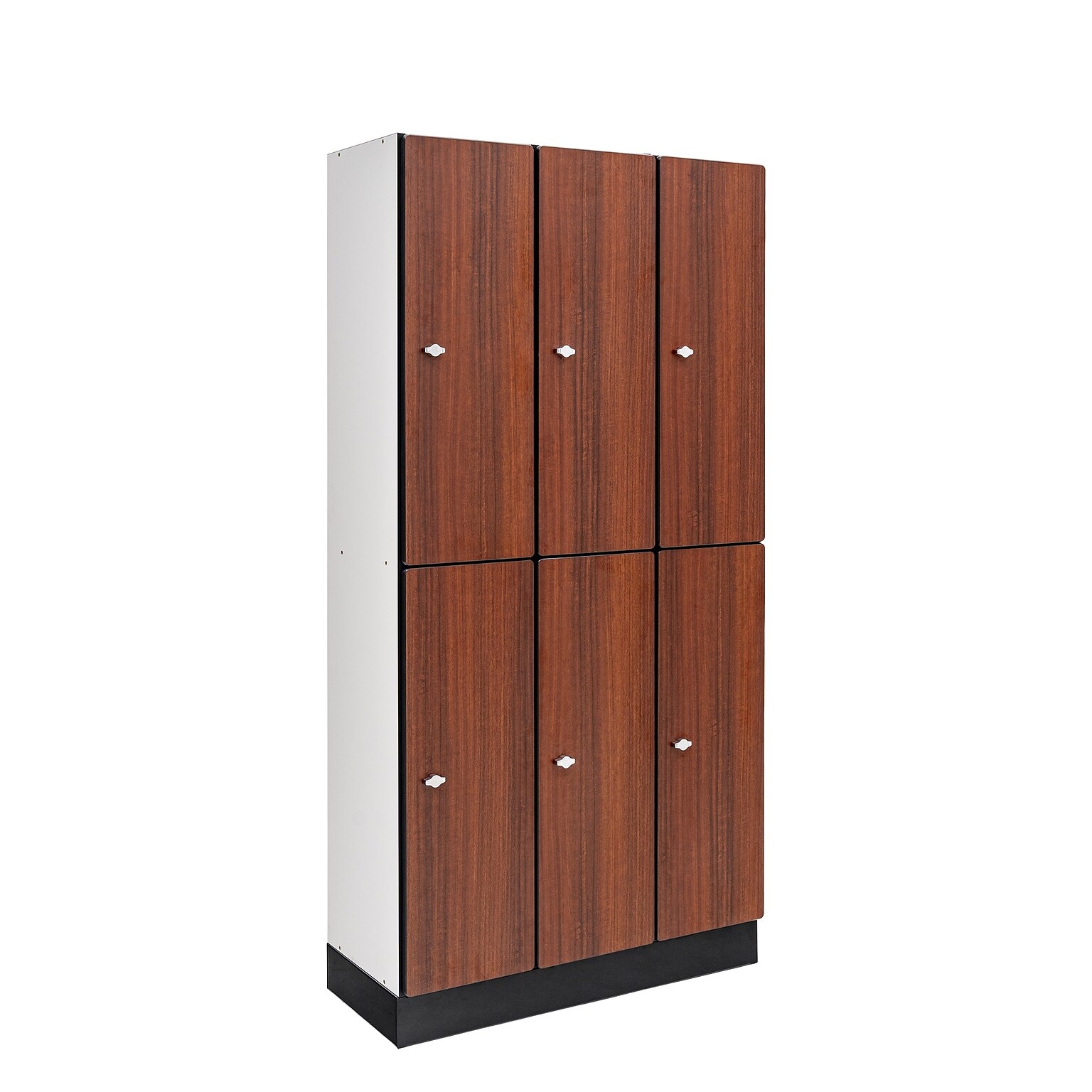 Alpine Industries 72 2-Tier 3-Column Storage Locker, Walnut (701-W-3-MK)