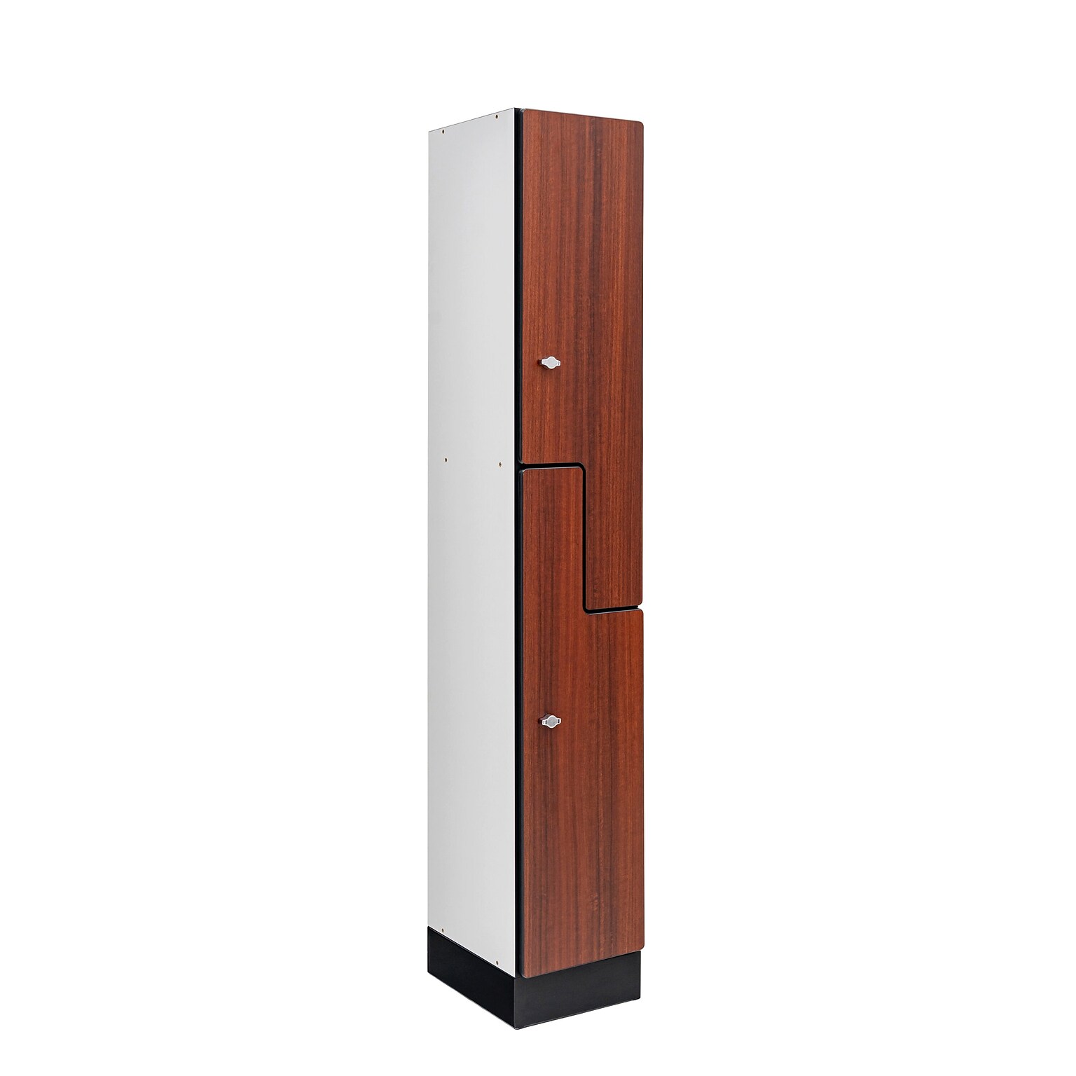 Alpine Industries 72 2-Tier 1-Column Storage Locker, Walnut (701-Z-W-1-MK)