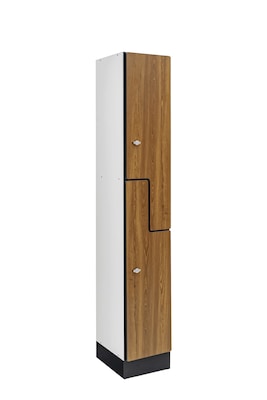 Alpine Industries 72 2-Tier 1-Column Storage Locker, Oak (701-Z-O-1-MK)