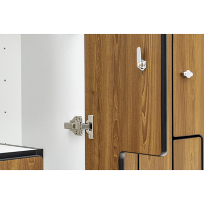 Alpine Industries 72" 2-Tier 1-Column Storage Locker, Oak (701-Z-O-1-MK)