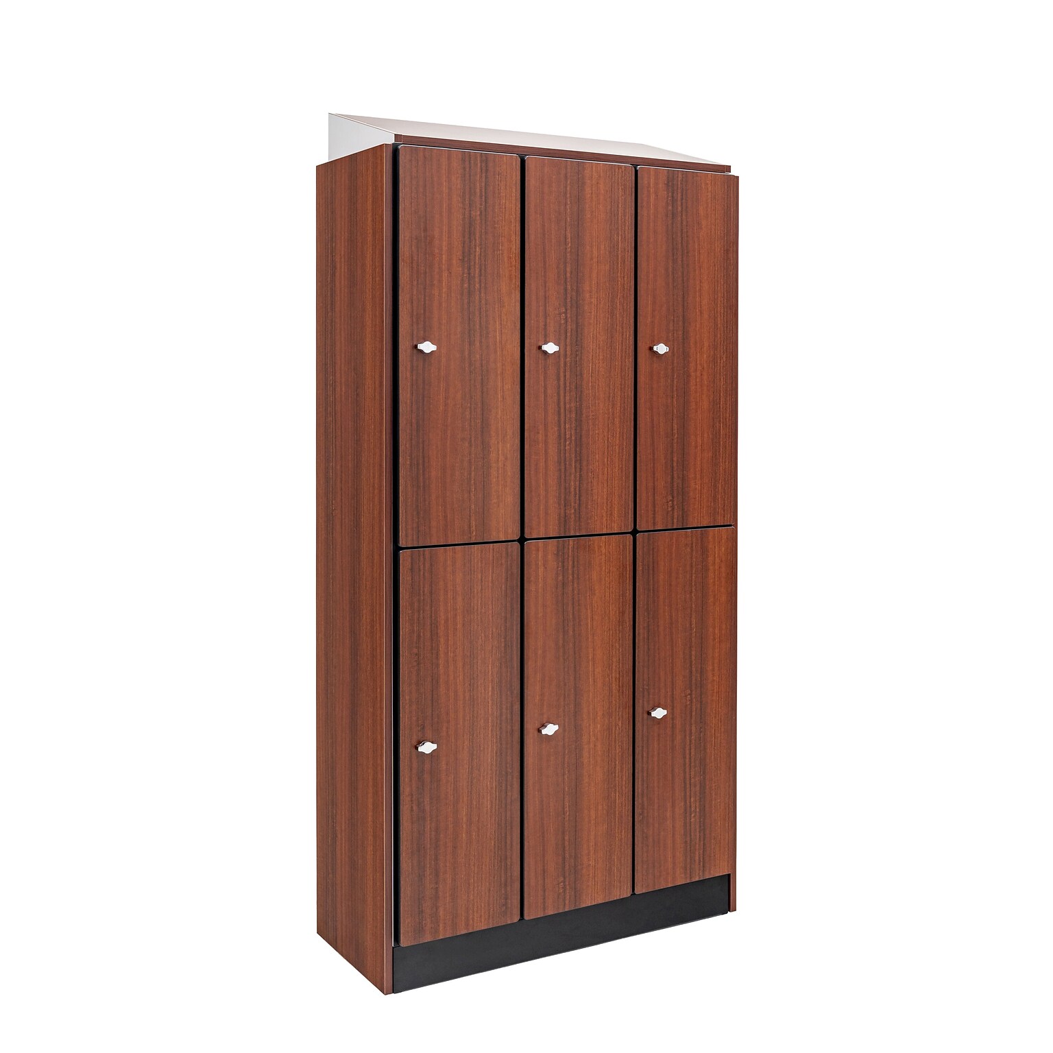 Alpine Industries 72 2-Tier 3-Column Storage Locker, Walnut (701-W-3-SPW-WTTR)