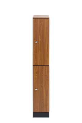 Alpine Industries 72 2-Tier 1-Column Storage Locker, Oak (701-O-1-SPO-MK)