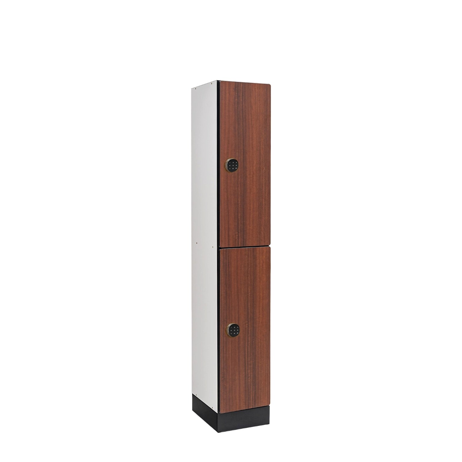 Alpine Industries 72 2-Tier 1-Column Storage Locker, Walnut (701-W-1-TPL-MK)
