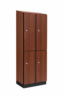 Alpine Industries 72 2-Tier 2-Column Storage Locker, Walnut (701-W-2-SPW-WTD)