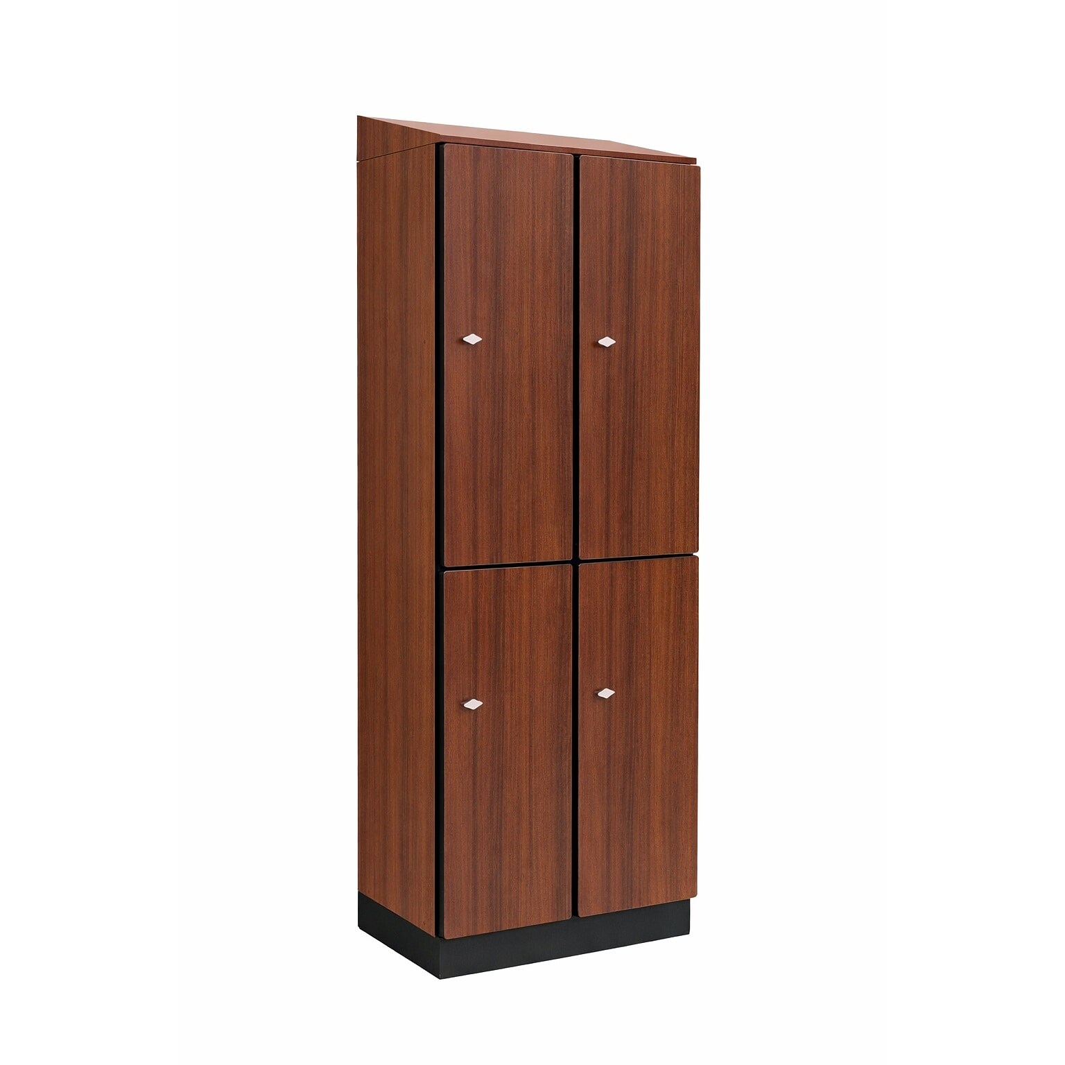 Alpine Industries 72 2-Tier 2-Column Storage Locker, Walnut (701-W-2-SPW-WTD)