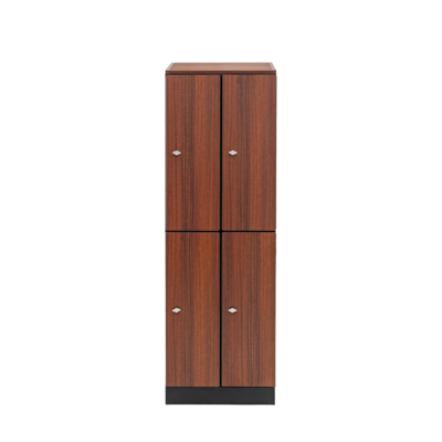 Alpine Industries 72 2-Tier 2-Column Storage Locker, Walnut (701-W-2-SPW-MK)