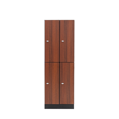 Alpine Industries 72" 2-Tier 2-Column Storage Locker, Walnut (701-W-2-MK)